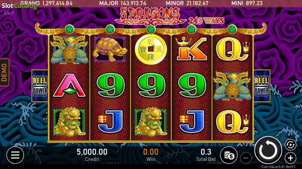 casino lobby with pokies and live tables